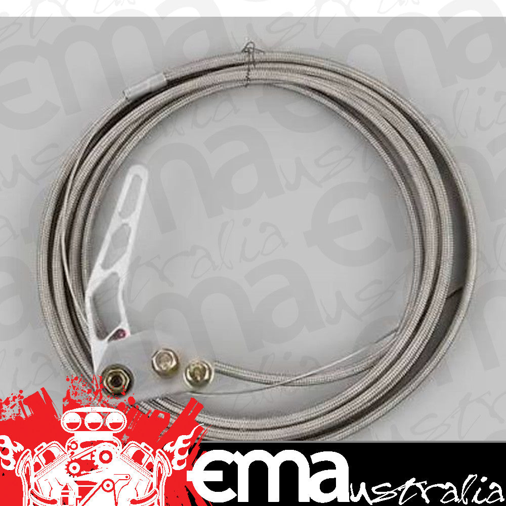 Lokar LK-TR-1200HTR-H Lk-Tr-1200Htr/H Hi-Teck Bonnet Release Cable Kit Rhs Brushed S/Steel Housing