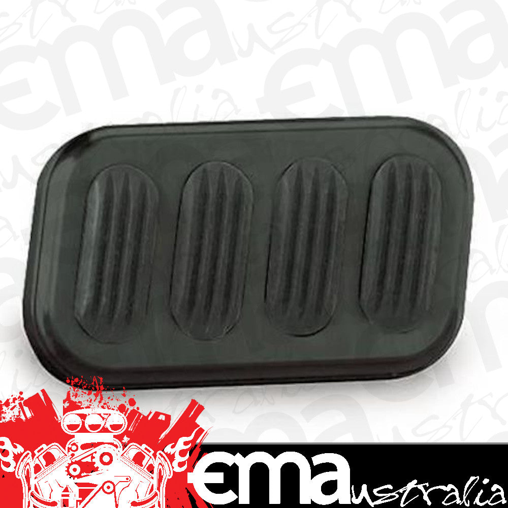 Lokar LK-XBAG-6005 Midnight Series Brake Pad W/ Rubber Black Billet Alloy