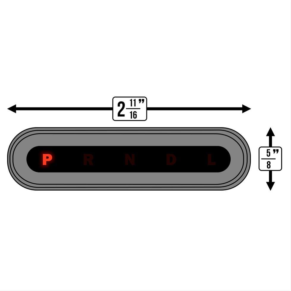Lokar LK-XCIND-1723 Mopar Shift Indicator Dash Mount Sensor Kit Horizontal Led Sensor Kit
