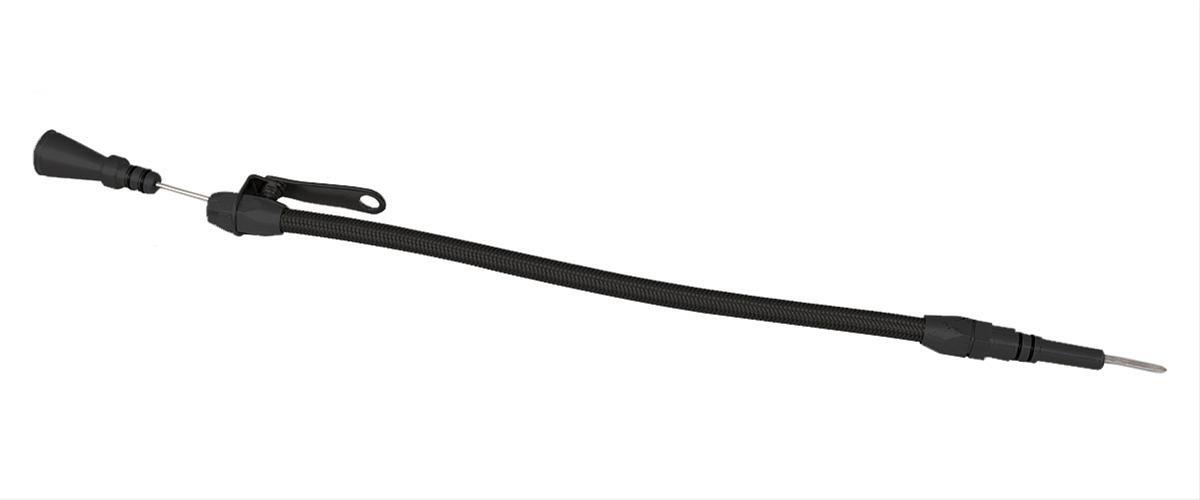 Lokar LK-XED-5010   Flexible Engine Dipstick Black Stainless Steel Housing Suit Early Ford 289-302 Windsor Na/Thru Timing Chain Cover