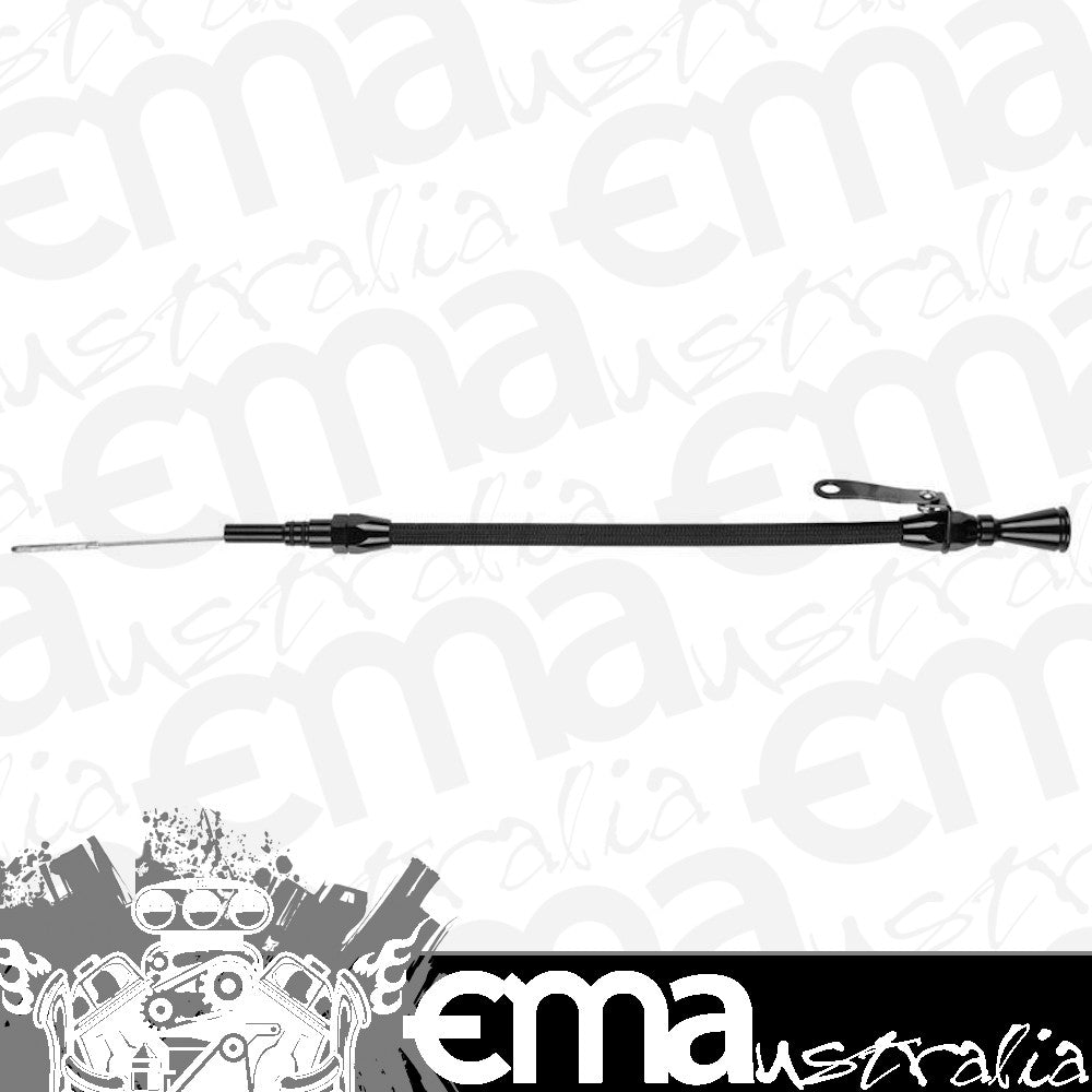 Lokar LK-XED-5018 Black S/S Flexible Engine Dipstick Dart Shp Block Chev Sb