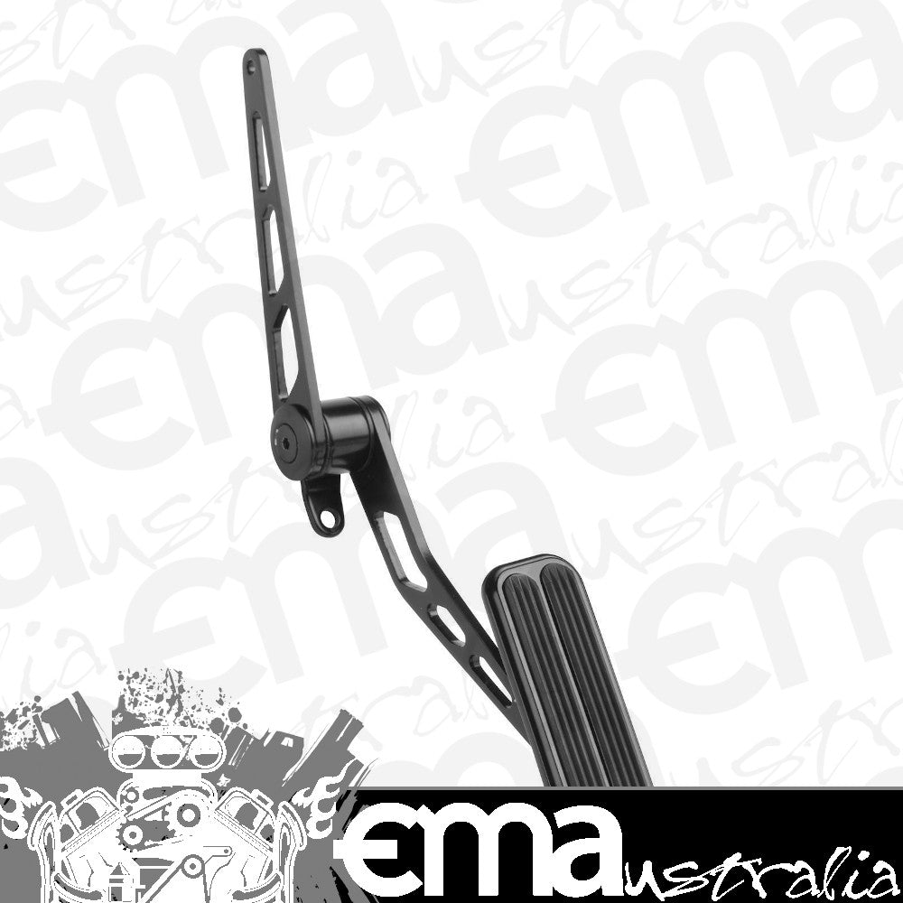 Lokar LK-XSG-6007 Firewall Mount Accelerator Pedal Black Steel/Rubber Insert