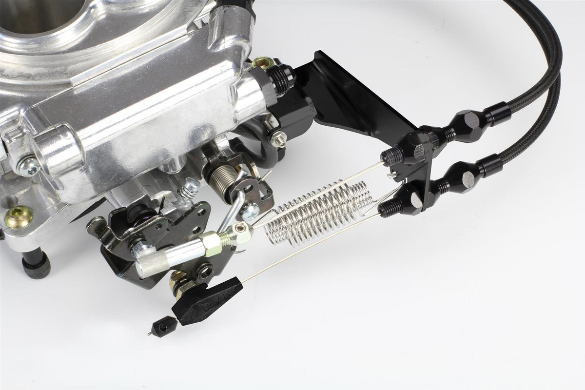 Lokar LK-XTCB-40HS Throttle Cable Bracket Kick Down Lever Stainless Steel Black