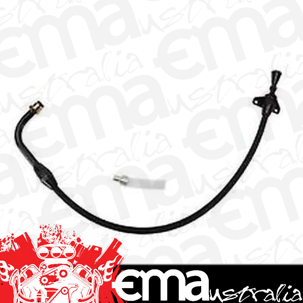 Lokar LK-XTD-30C4FMPAN C4 Braided Transmission Dipstick Black Firewall Mount