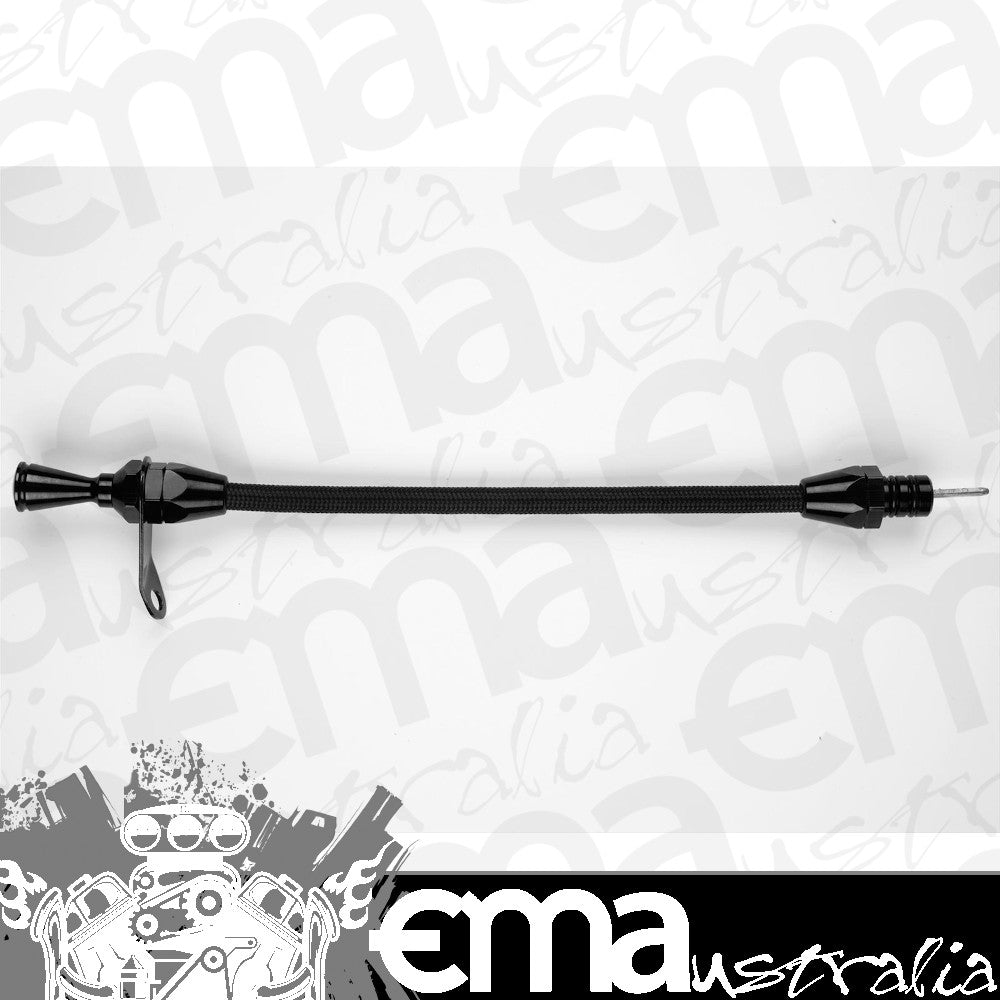 Lokar LK-XTD-3350TM Th350 Trans Mount Black Braided Transmission Dipstick