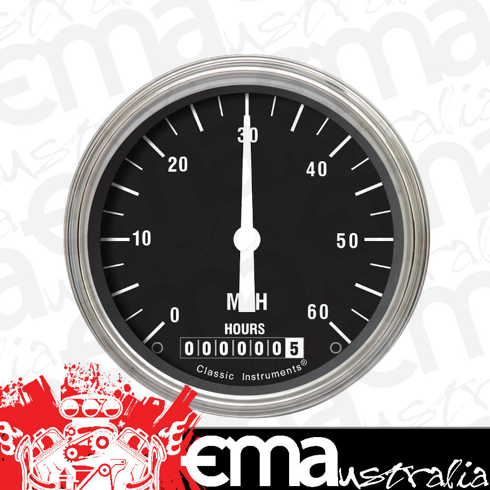 Classic Instruments LSHR Low Speed Speedo, Hot Rod