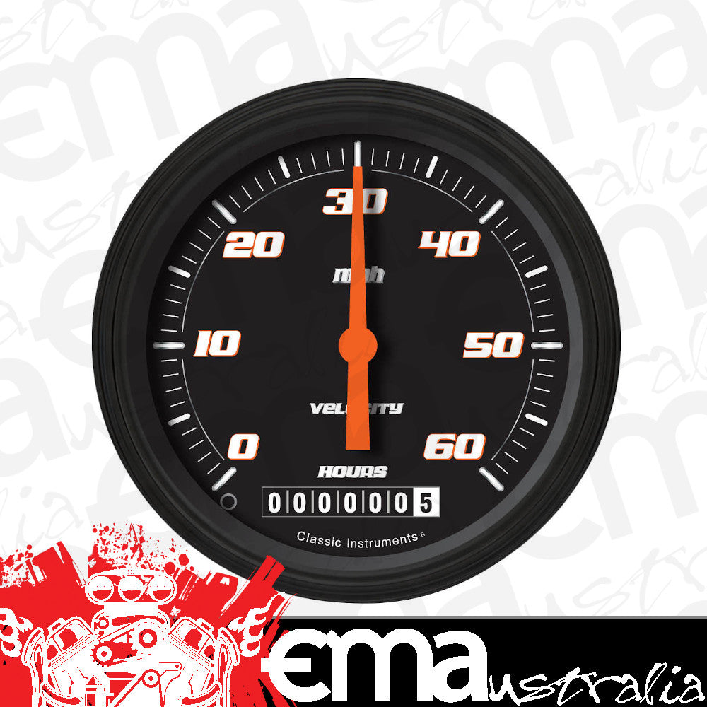 Classic Instruments LSVSB Low Speed Speedo, Velocity Black