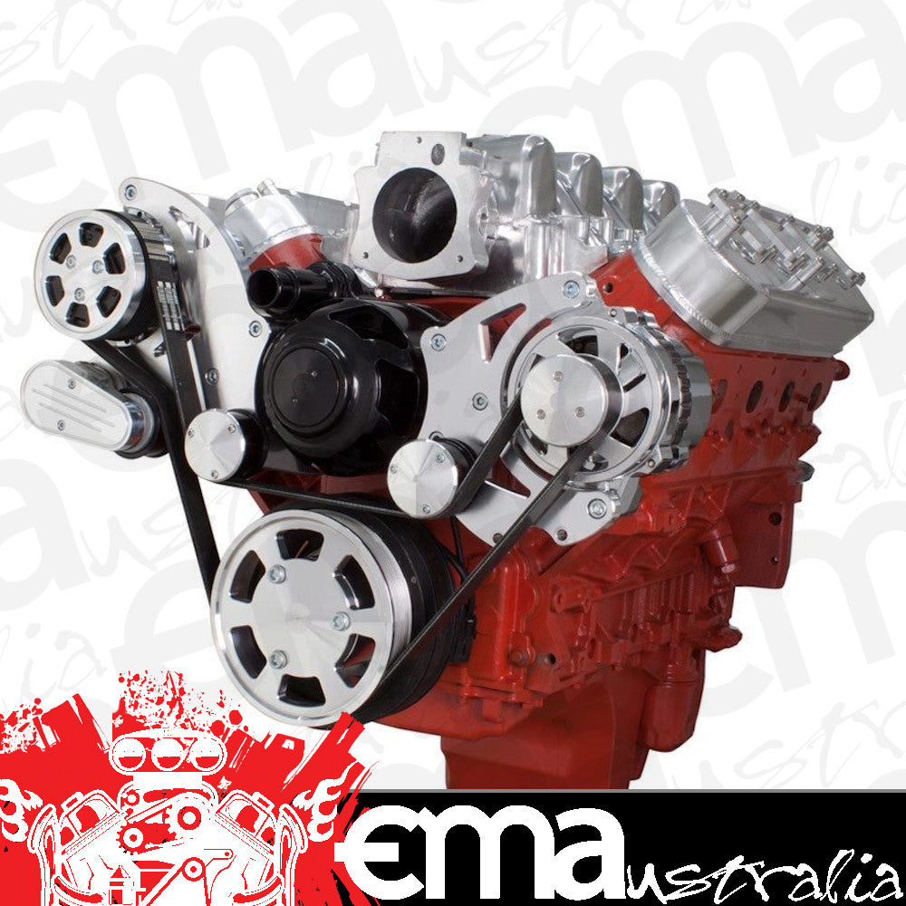 CVF LSX-WRAPTOR-ALT-EWP Chevy LS Engine Serpentine Kit - Alternator Only w/ Electric Water Pump