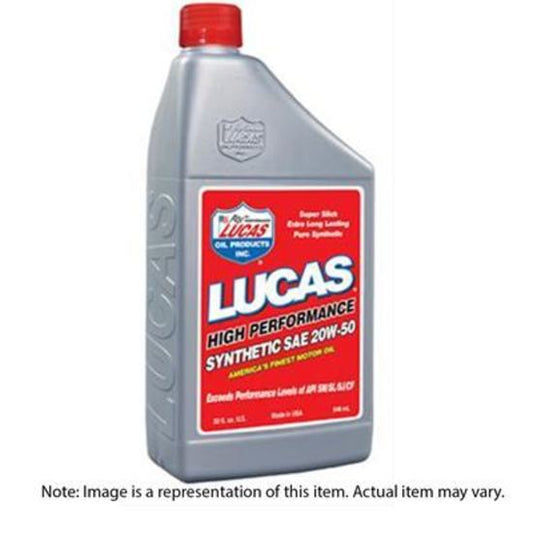 Lucas Oils LUS-10054 Synthetic SAE 20W-50 API SN Motor Oil 1 Quart