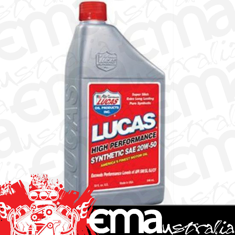 Lucas Oils LUS-10054 Synthetic SAE 20W-50 API SN Motor Oil 1 Quart