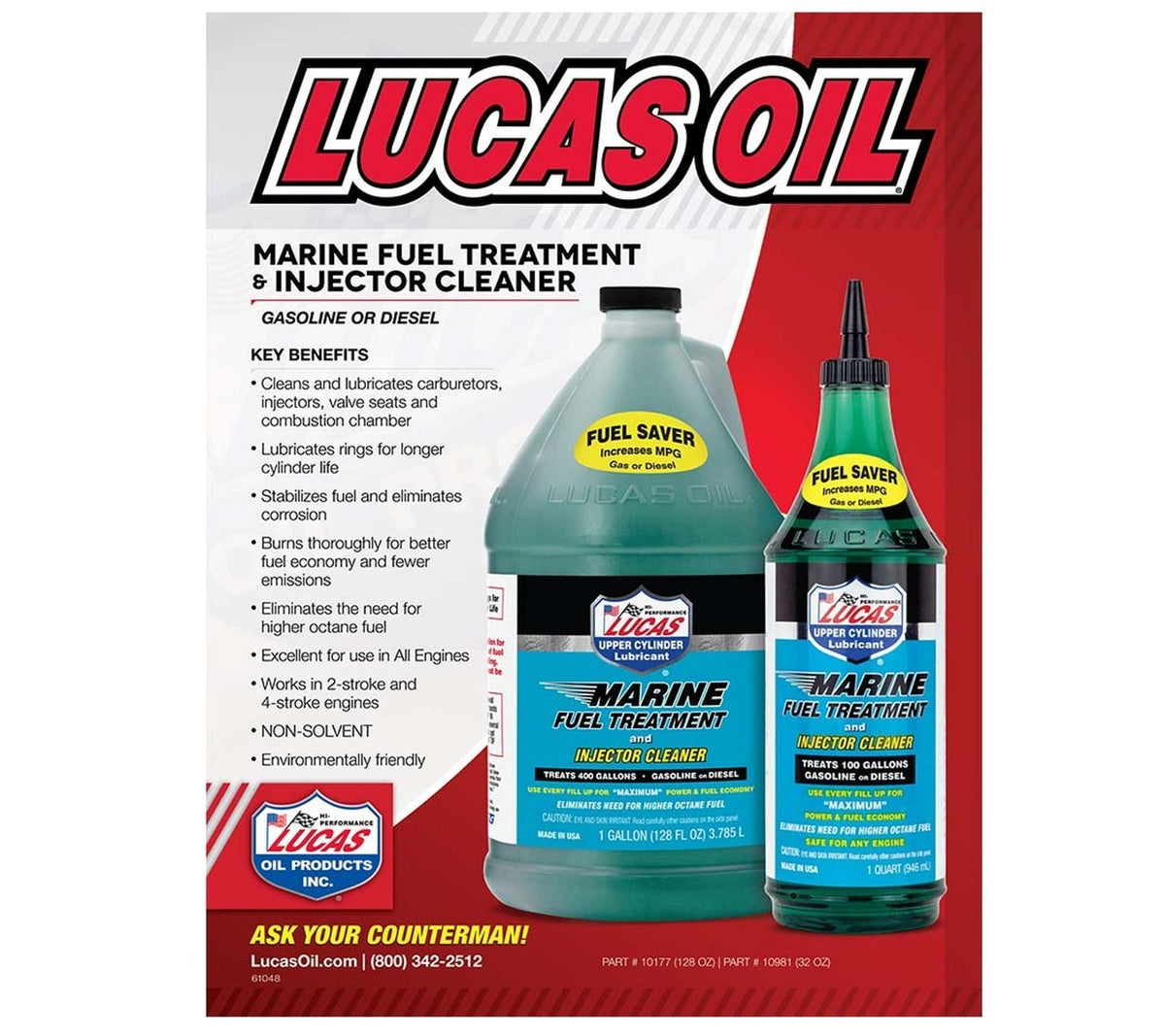 Lucas Oils LUS-10151 Marine Fuel Treatment 25 Ounce
