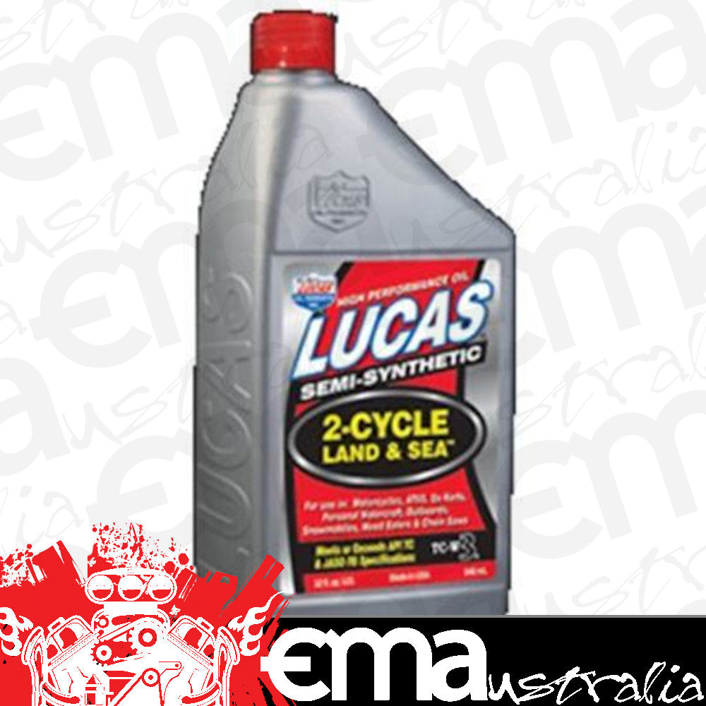 Lucas Oils LUS-10557 Land & Sea 2-Cycle Oil 1 Gallon