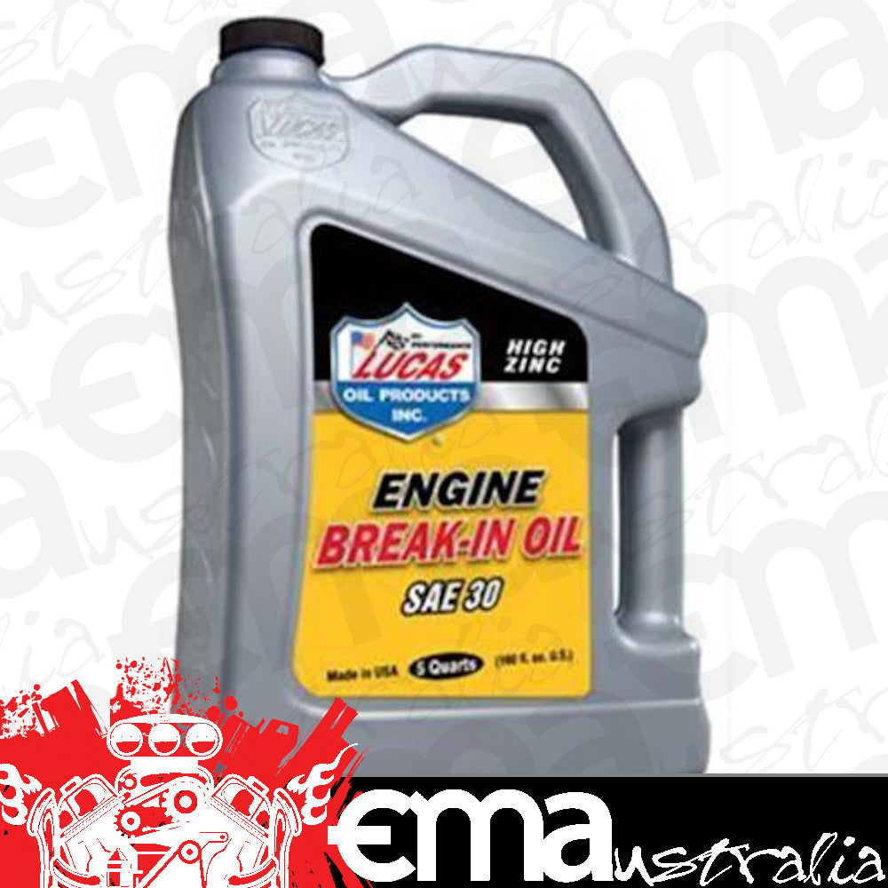 Lucas Oils LUS-10631 SAE 30 Break-In Oil 5 Quart