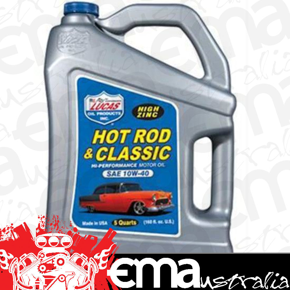 Lucas Oils LUS-10683 SAE 10W-40 Hot Rod Oil 5 Quart