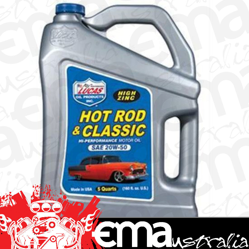 Lucas Oils LUS-10684 SAE 20W-50 Hot Rod Oil 5 Quart