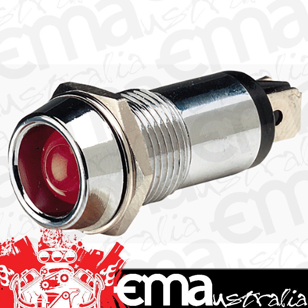 Rocket ACX62092BL Chrome Led Dash Light Red Led 12V