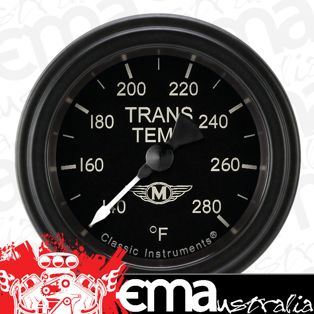 Classic Instruments MA127BLF Moal Bomber - Transmission Temp Gauge Full Sweep 2-1/8"