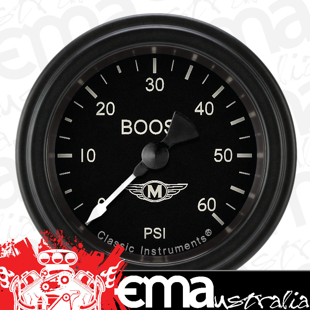 Classic Instruments MA143BLF Moal Bomber 2-1/8" Full Sweep Electric Boost 60ps