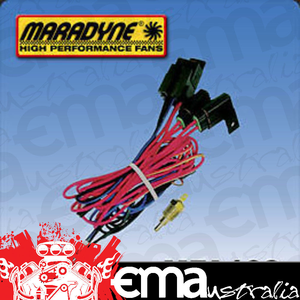 Maradyne MARMFA103 Radiator Fan Wiring Harness w/ 195F Temp Sensor