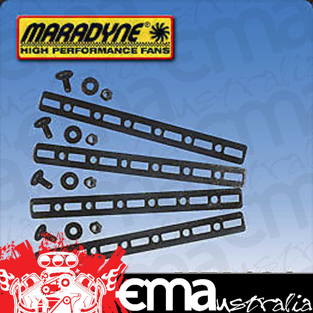Maradyne MARMFA104 Universal Aluminium Fan Mount Kit w/Hardware Black