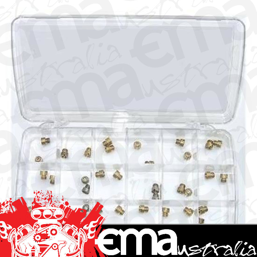 AED AED6000 Carburetor Jet Box Jet Range 64-81 - 1/4-32" Brass