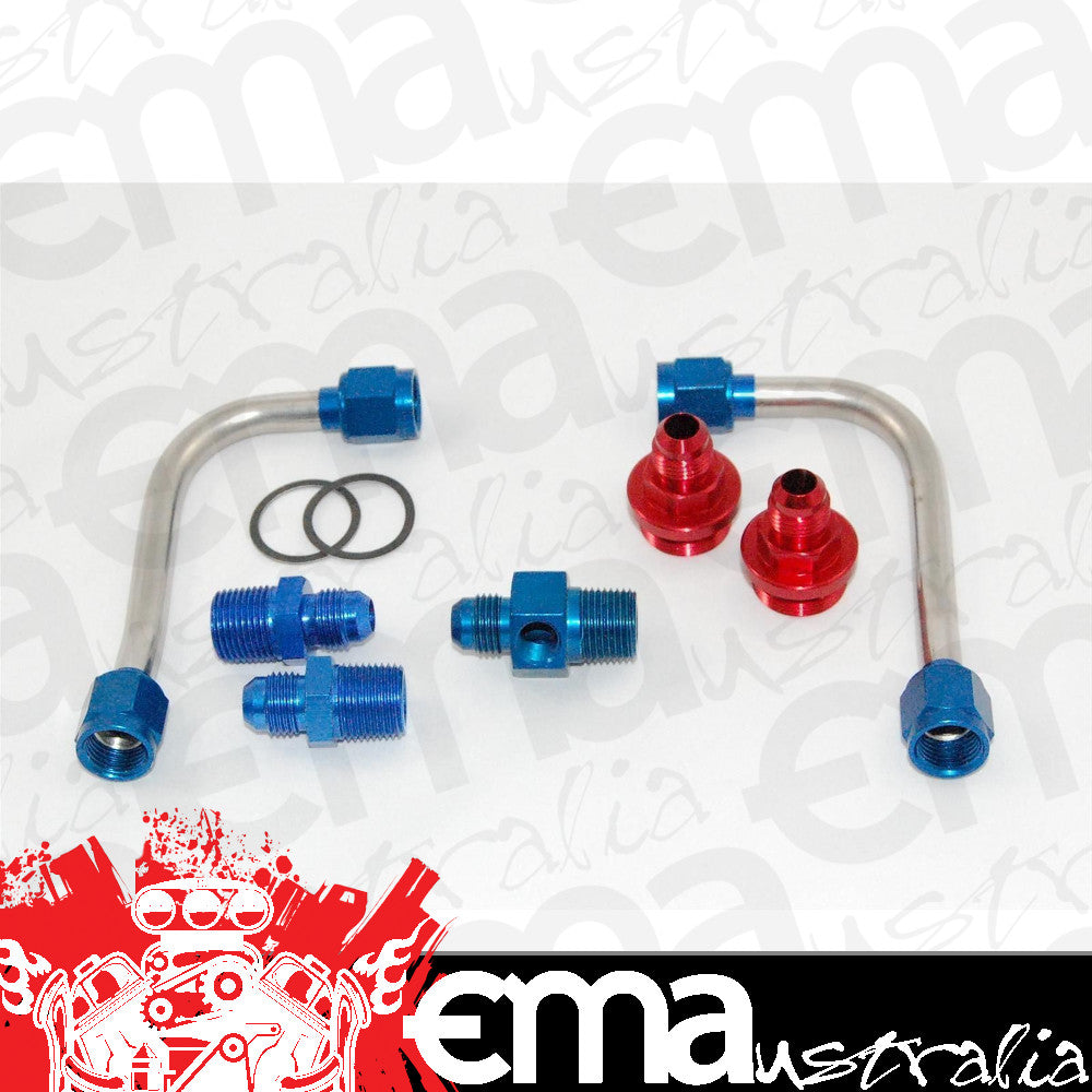 AED AED60942 Hard S/Steel Fuel Line Kit Holley 4150/4150HP -6 An Mallory Reg