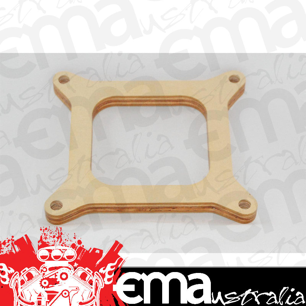 AED Performance AED6150 1/2" Birchwood Carburetor Spacer Kit 4Bbl Square Bore Open Centre