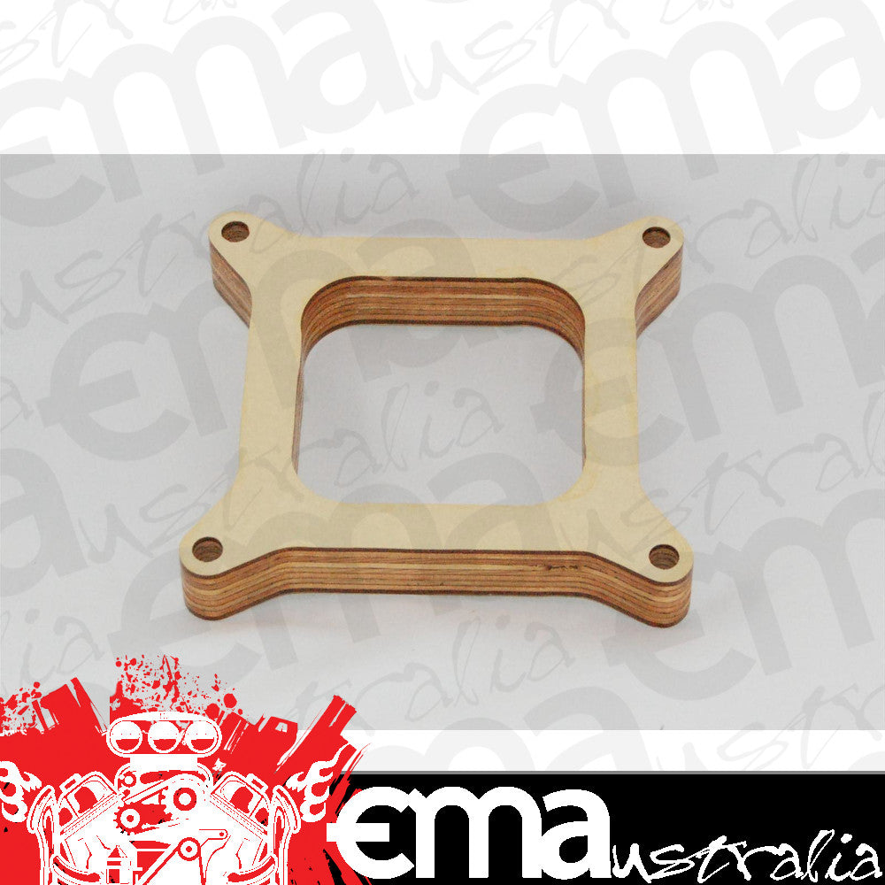 AED Performance AED6170 1" Birchwood Carburetor Spacer Kit 4Bbl Square Bore Open Centre
