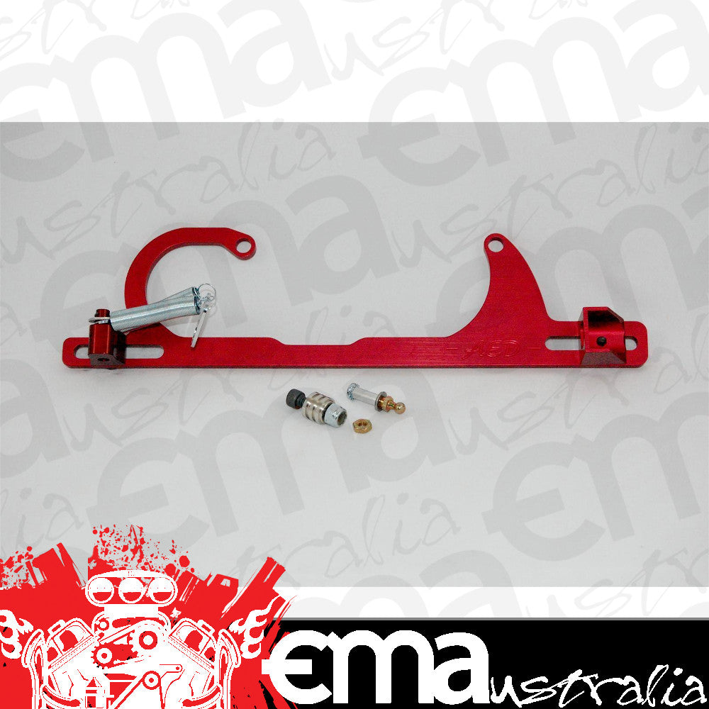 AED AED6700R Billet Throttle Bracket & Spring Kit Edelbrock Fits Chev Cable Red