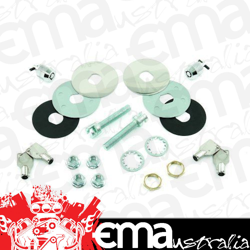 Mr Gasket MG1472 Bonnet Locking Pin Kit 4" X 7/16"