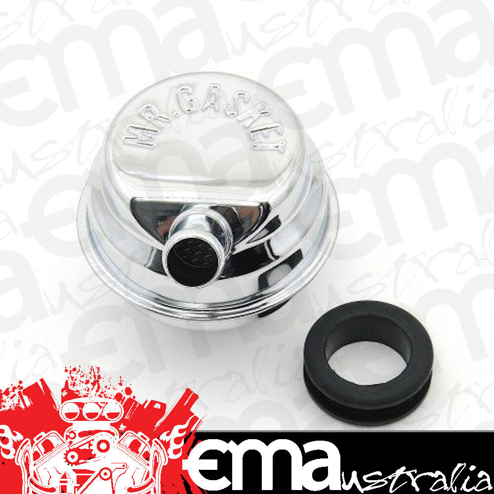 Fits Chrysler Mopar A, B, RB, and Slant 6 engines Chrome Breather Push-On w/ Pvc Tube Suit Bb V8 Mr Gasket MG2059