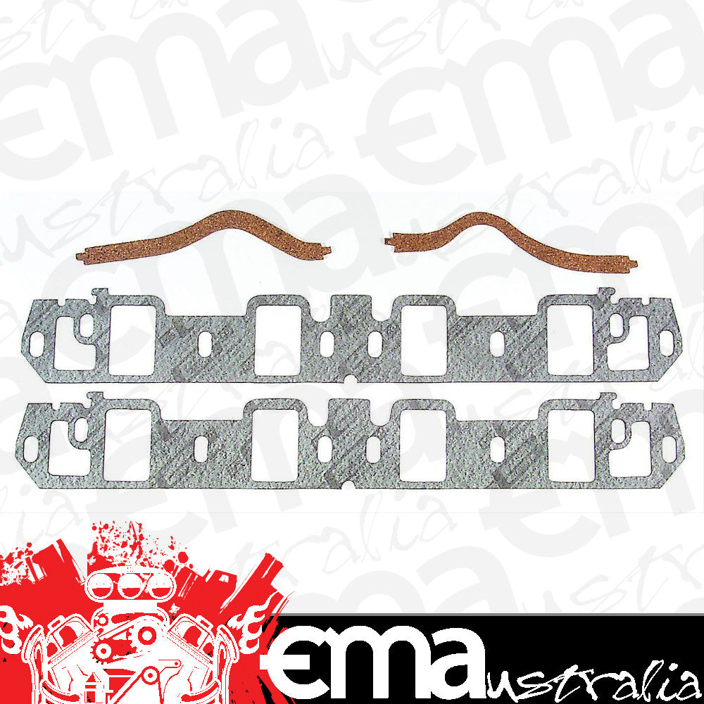 Suit Ford small block Windsor 351 C.I.D. V8 1969-71 351W Intake Manifold Gasket Set 1.21" X 2.11" Mr Gasket MG210