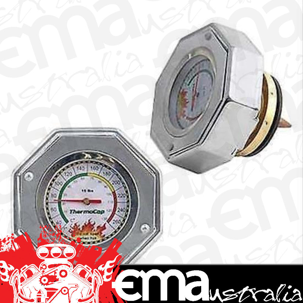 Mr Gasket MG2471S Radiator Thermocap 0-130'C Silver