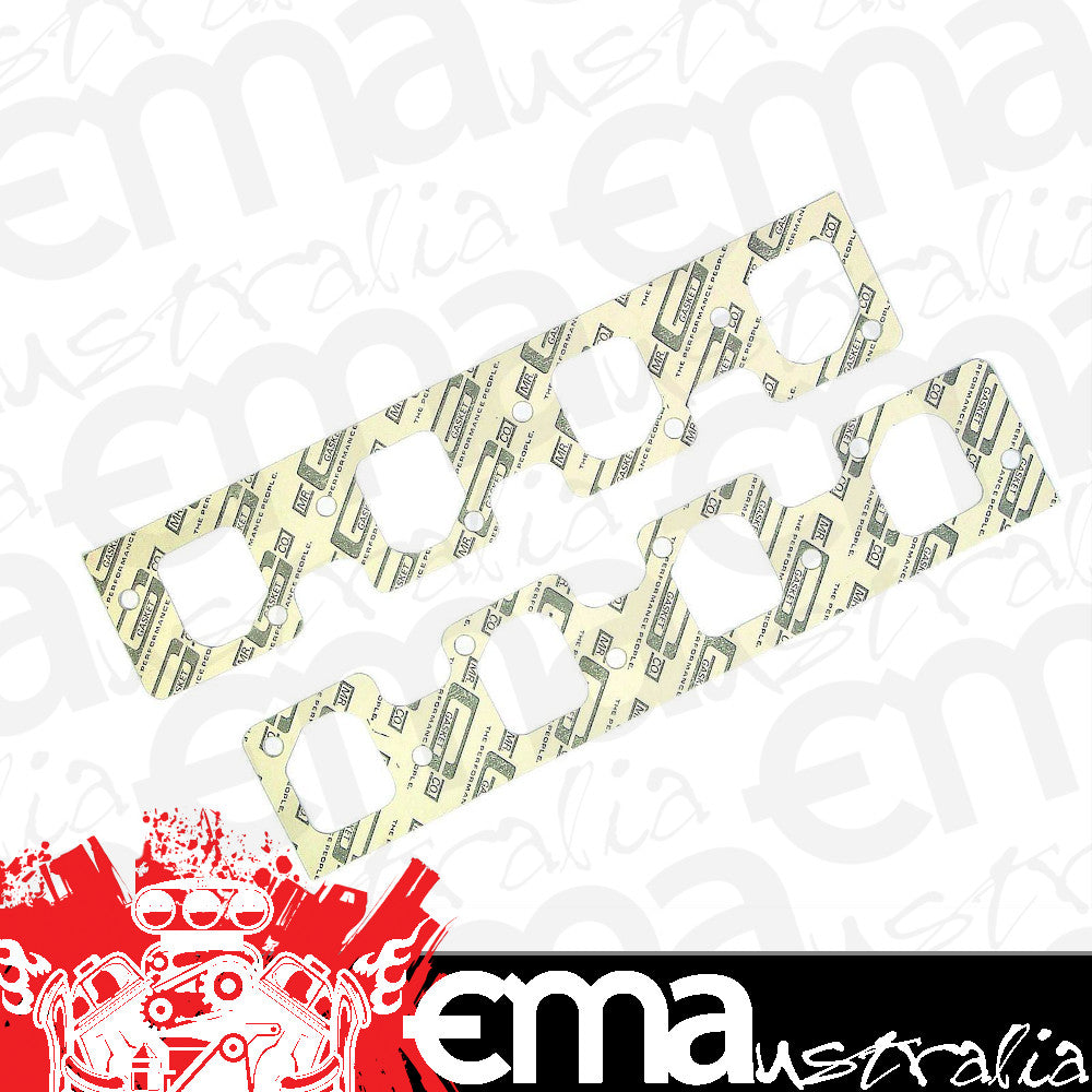 Ford 302 Boss & 351C 1969-74 Exhaust Gasket Set Stock Port Suit Mr Gasket MG258