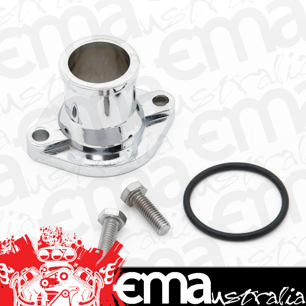 Mr Gasket | MG2663 | Ford 302-351C V8 Steel Thermostat Housing Chrome