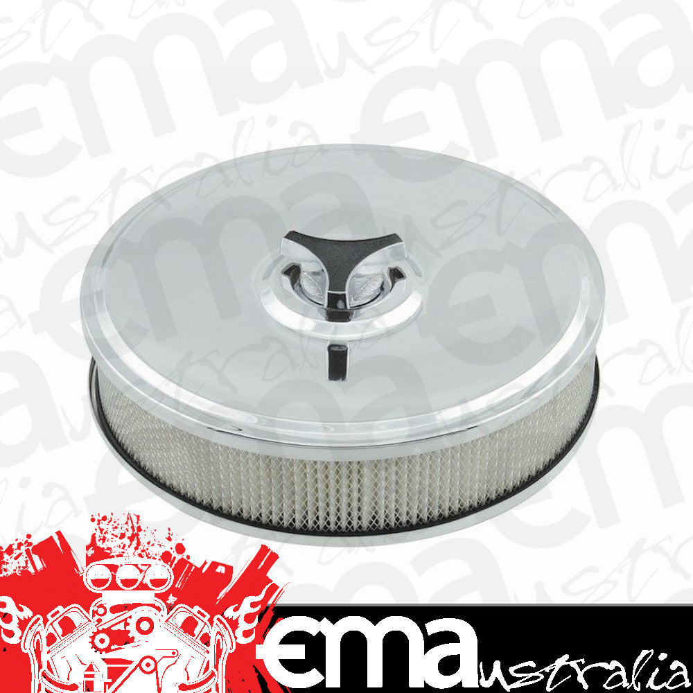 Mr Gasket MG4342 Deep Dish Air Cleaner Assembly 9" X 3.25"- 2/3/4 Bbl Carbs