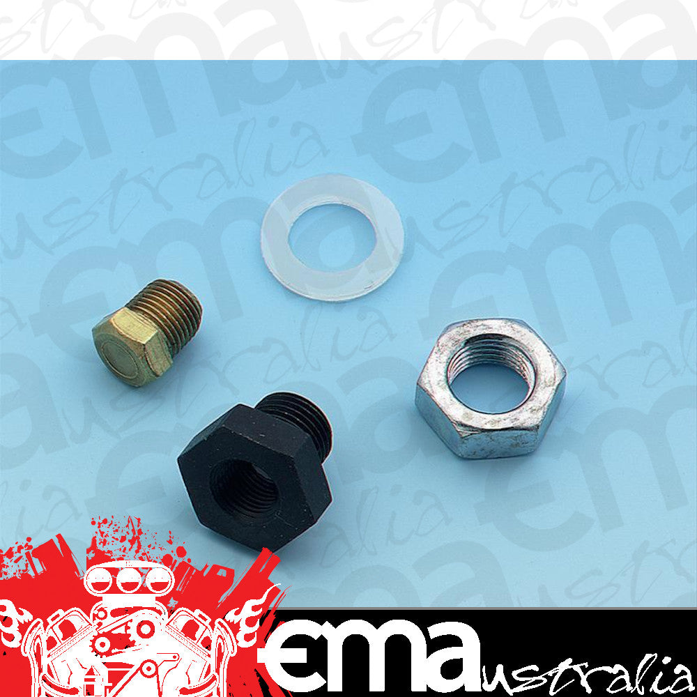 Universal Transmission Oil Pan Drain Plug Kit 1/2"-20 Thread Mr Gasket MG4470