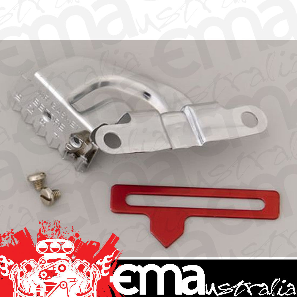Chev big block Mark IV 396-454 C.I.D. V8 8" Chrome Plated Timing Tab Adjustable Pointer Suit Bb Mr Gasket MG4599