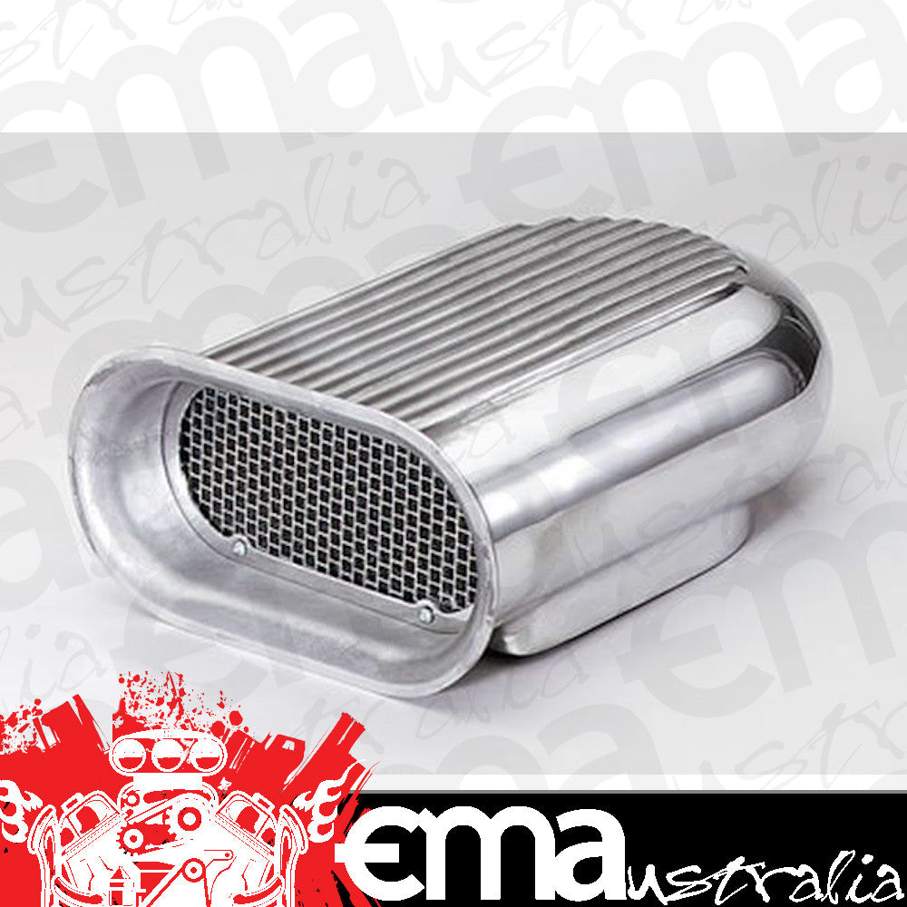 Mr Gasket MG5232 Single Hilborn Style Bonnet Scoop Polished Suit Single Carb
