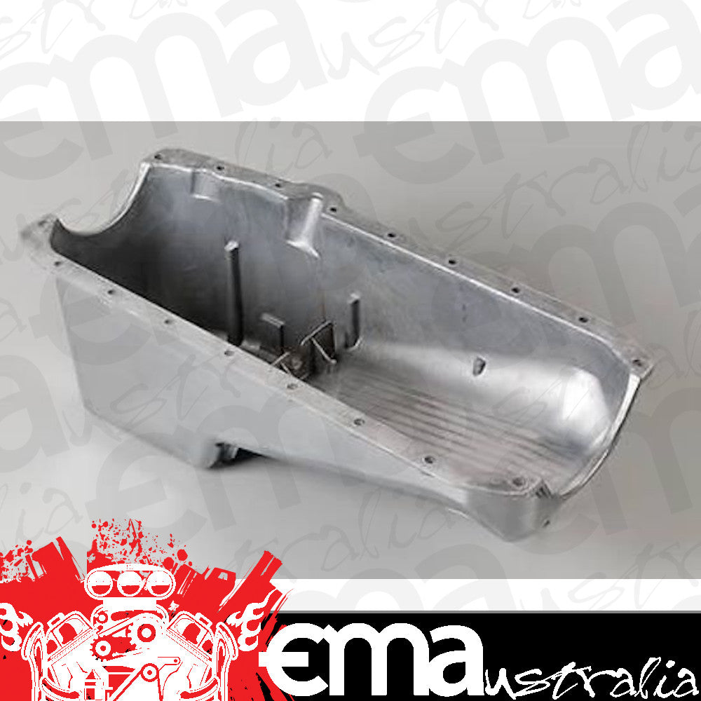 Mr Gasket | MG5415 | Polished Alloy Finned Oil Pan Chev Small Block Gen I