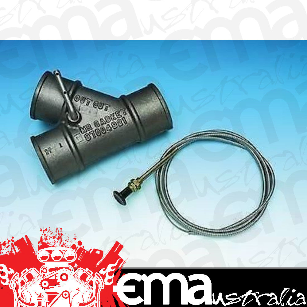 Mr Gasket MG5424-3 2" Diameter Exhaust Cut Out Cable Operated w/ Cable Mg 5424