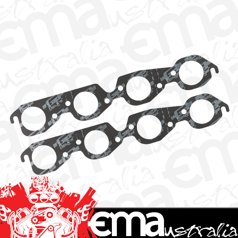 Mr Gasket MG5912 Ultra Seal Exhaust Gasket Set Suit Chev Bb 396-454 V8 2.150"