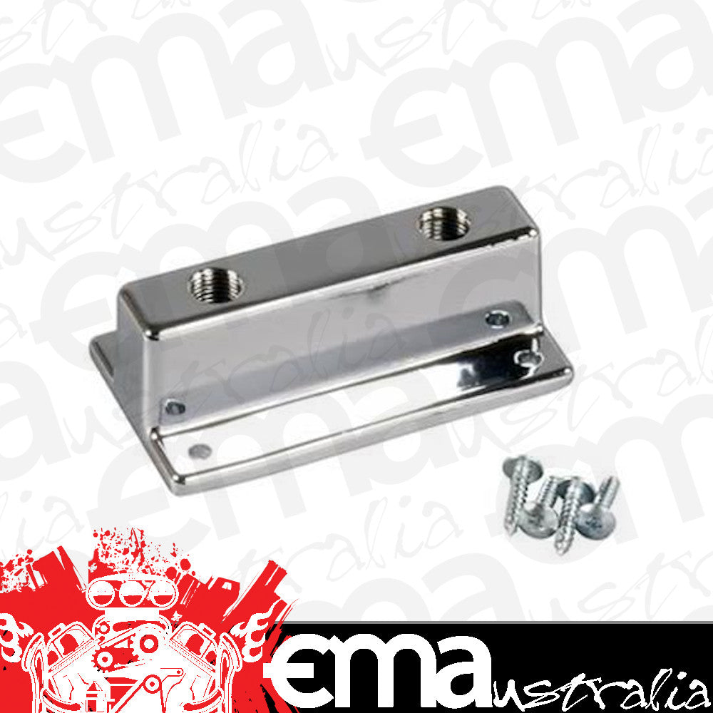 Mr Gasket MG6150 "T" Style Fuel Block - 1 X 3/8" Npt Inlet, Dual 1/4" Npt Outlet