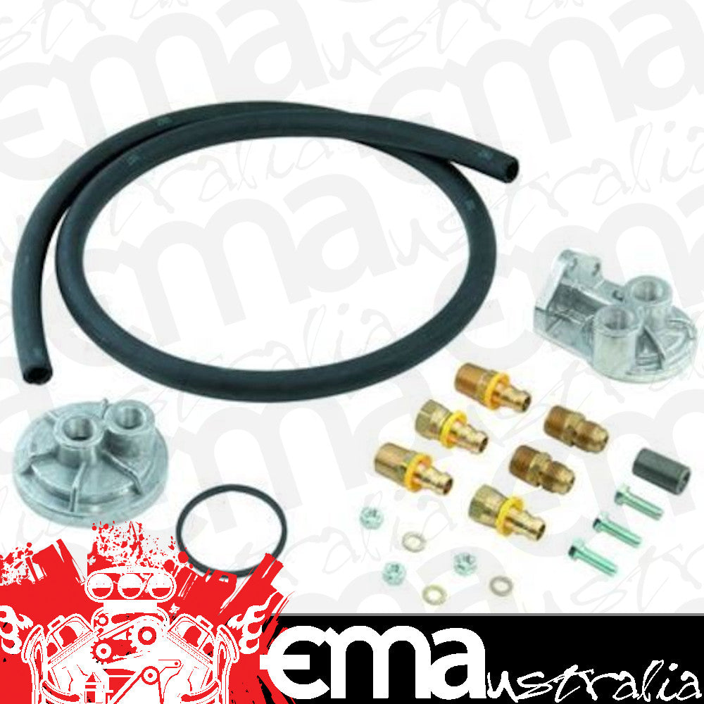 Mr Gasket MG7680 Remote Single Oil Filter Kit Chev