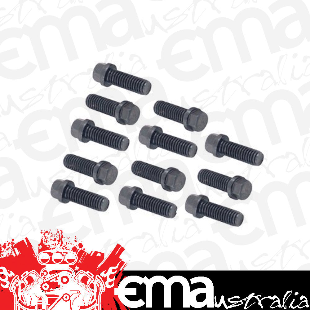 Mr Gasket MG917 Header Bolts - Hex Head (12Pk) (3/8"-16 X 1")
