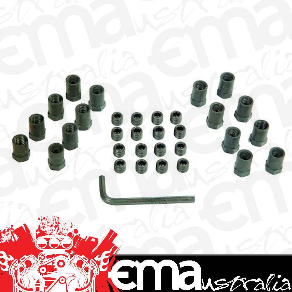 Mr Gasket MG924 Sure-Lock Rocker Arm Nuts, .544" Shank Od, 7/16" Stud Size, Black Finish (Suit Big Block Chevy)