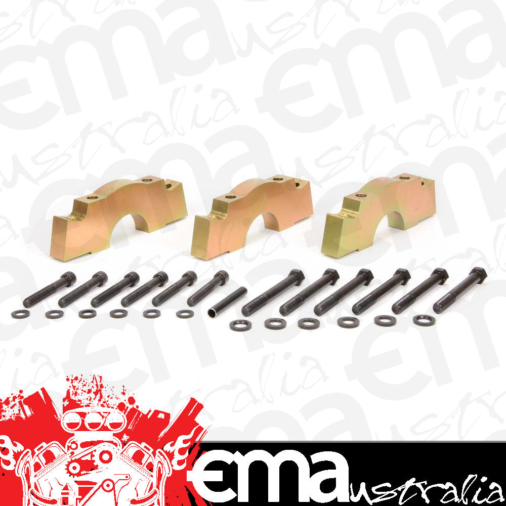 Milodon MIL11050 4 Bolt Main Cap Set Chev S/J 283-327 V8 Splayed Caps 3 Caps Only