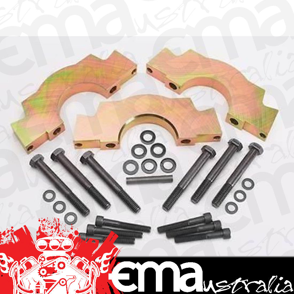 Milodon MIL11420 4 Bolt Main Cap Set suit Ford 351W V8 Angled Side Bolts