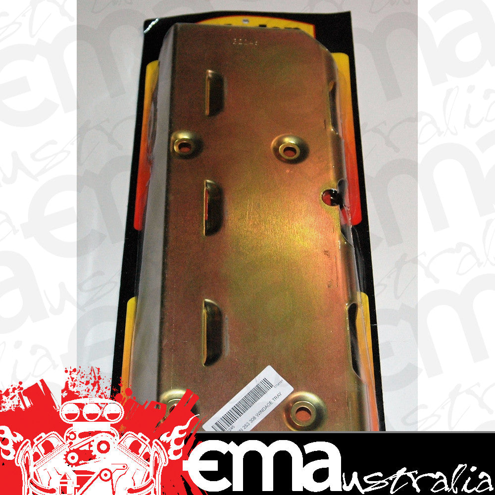 Milodon MIL32246 Louvered Windage Tray Gold Iridite Rear Sump Holden 253-308Ci V8