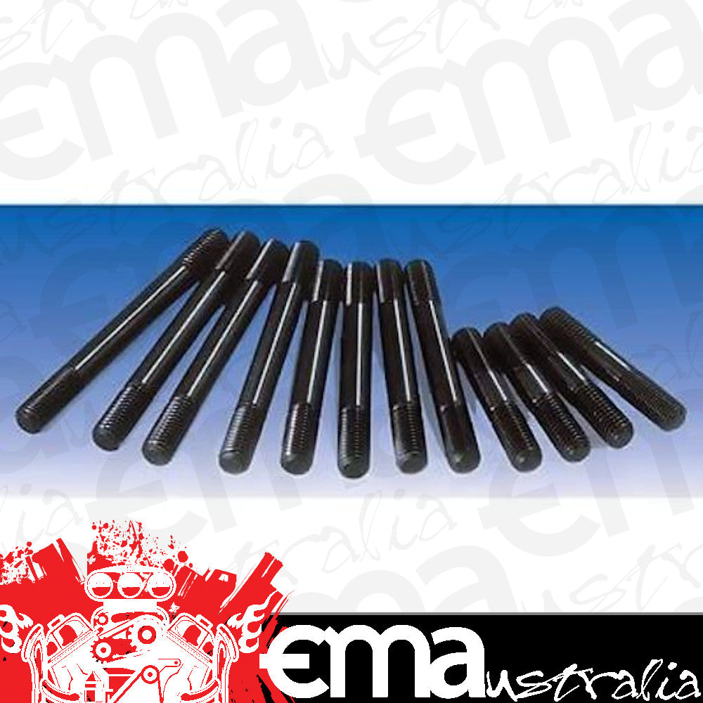 Milodon | MIL81250 | 7/16".-14 Base 7/16".-20 Top 2.750" Length Engine Studs
